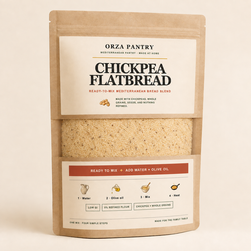 Miscela per pane piatto ai ceci – 500 g · circa 8 pani piatti