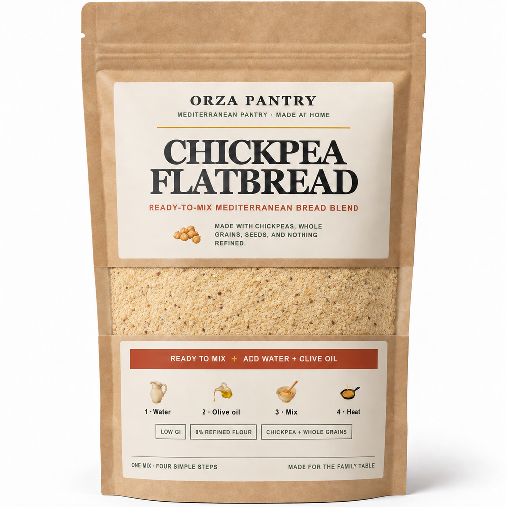 Miscela per pane piatto ai ceci – 500 g · circa 8 pani piatti