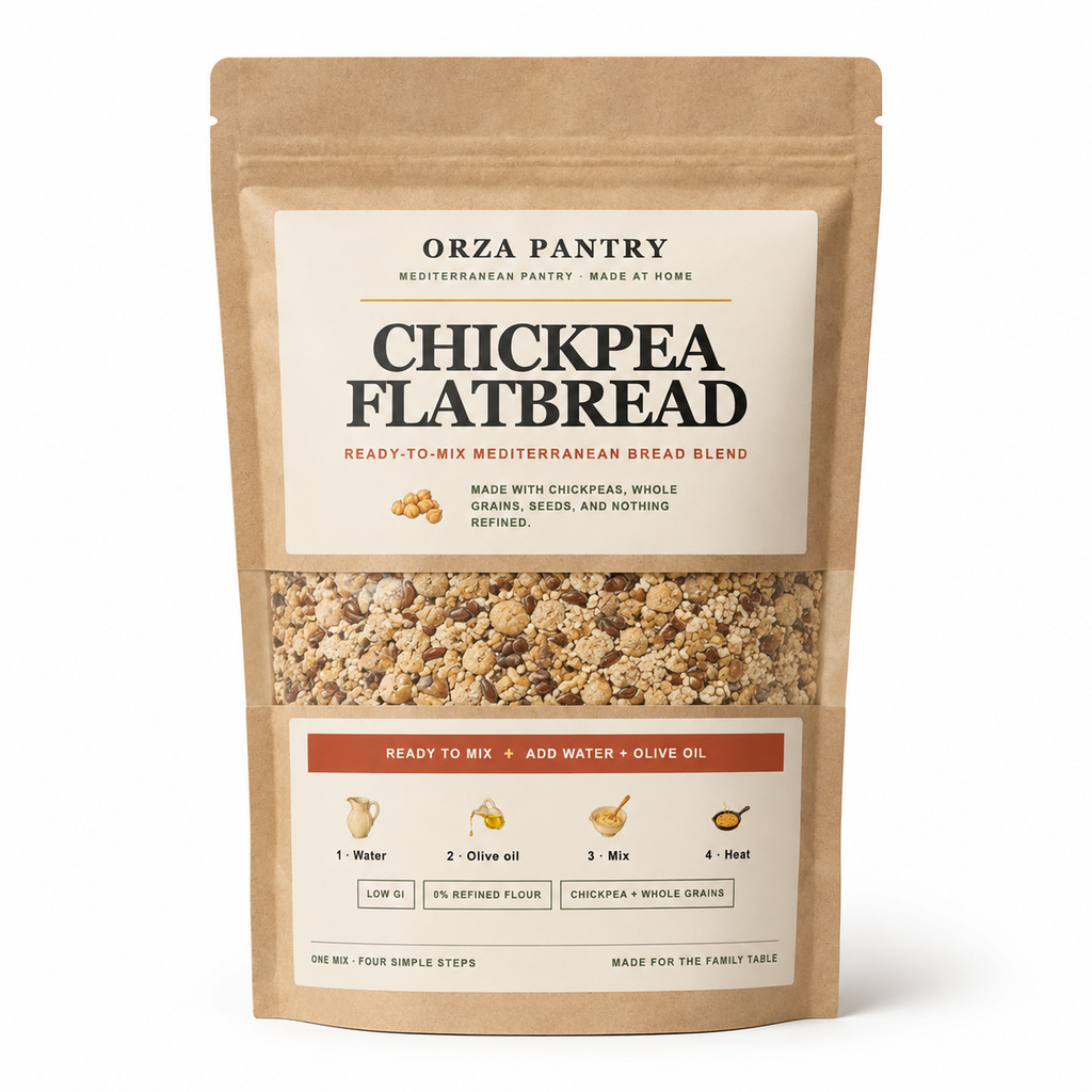 Chickpea Flatbread Mix — 500 g · Makes approximately 8 flatbreads